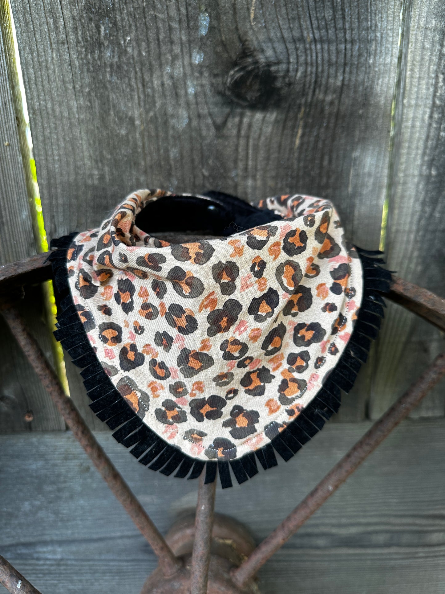 Modern Leopard Buckaroo Baby Bib