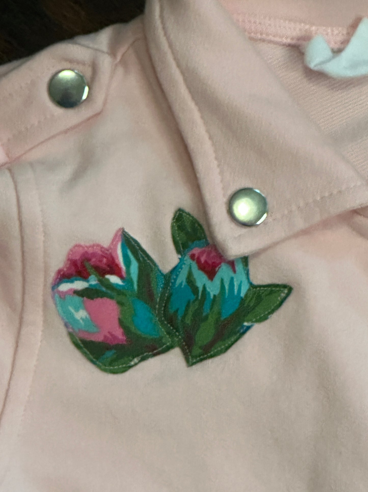 Light Pink Motorcycle Jacket, Size 18-24 mons.