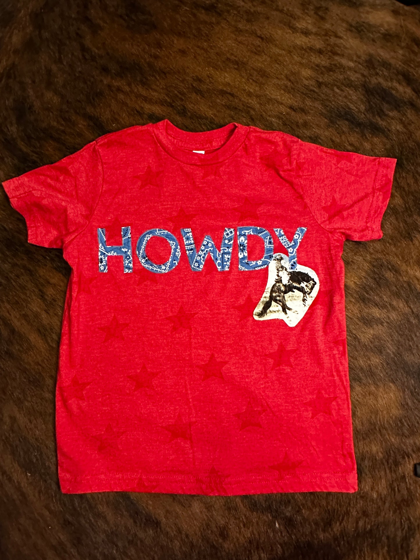 Bandana HOWDY Tee, Size 5/6T