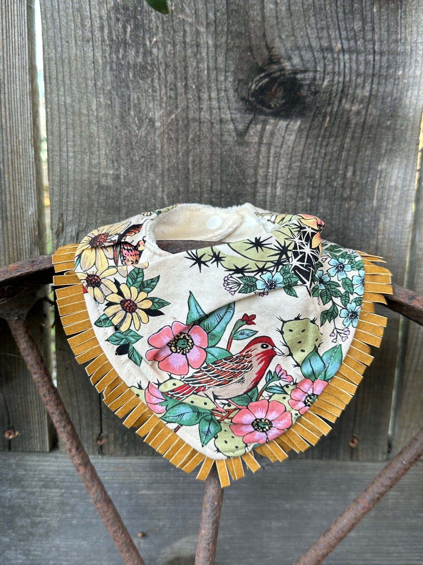 Desert Dreams Buckaroo Baby Bib & Burp Cloth Set