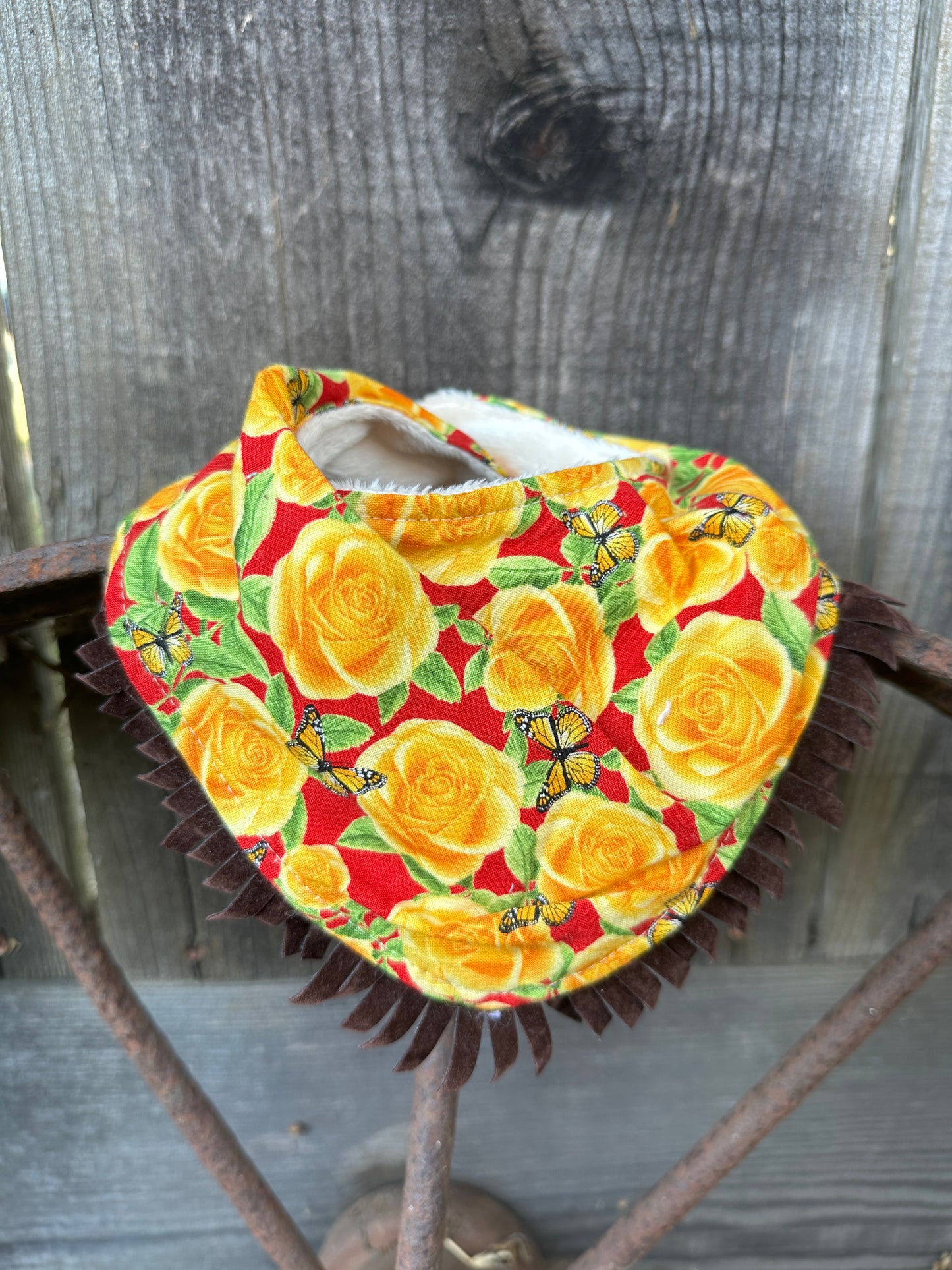 Yellow Rose of Texas Bandana Bib