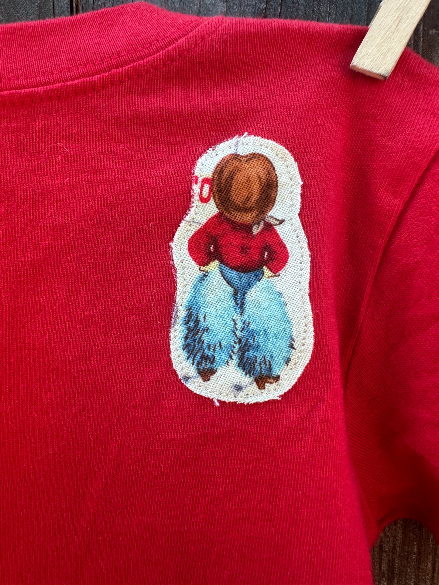 Vintage Rodeo Cowkids on Red, Size 3T