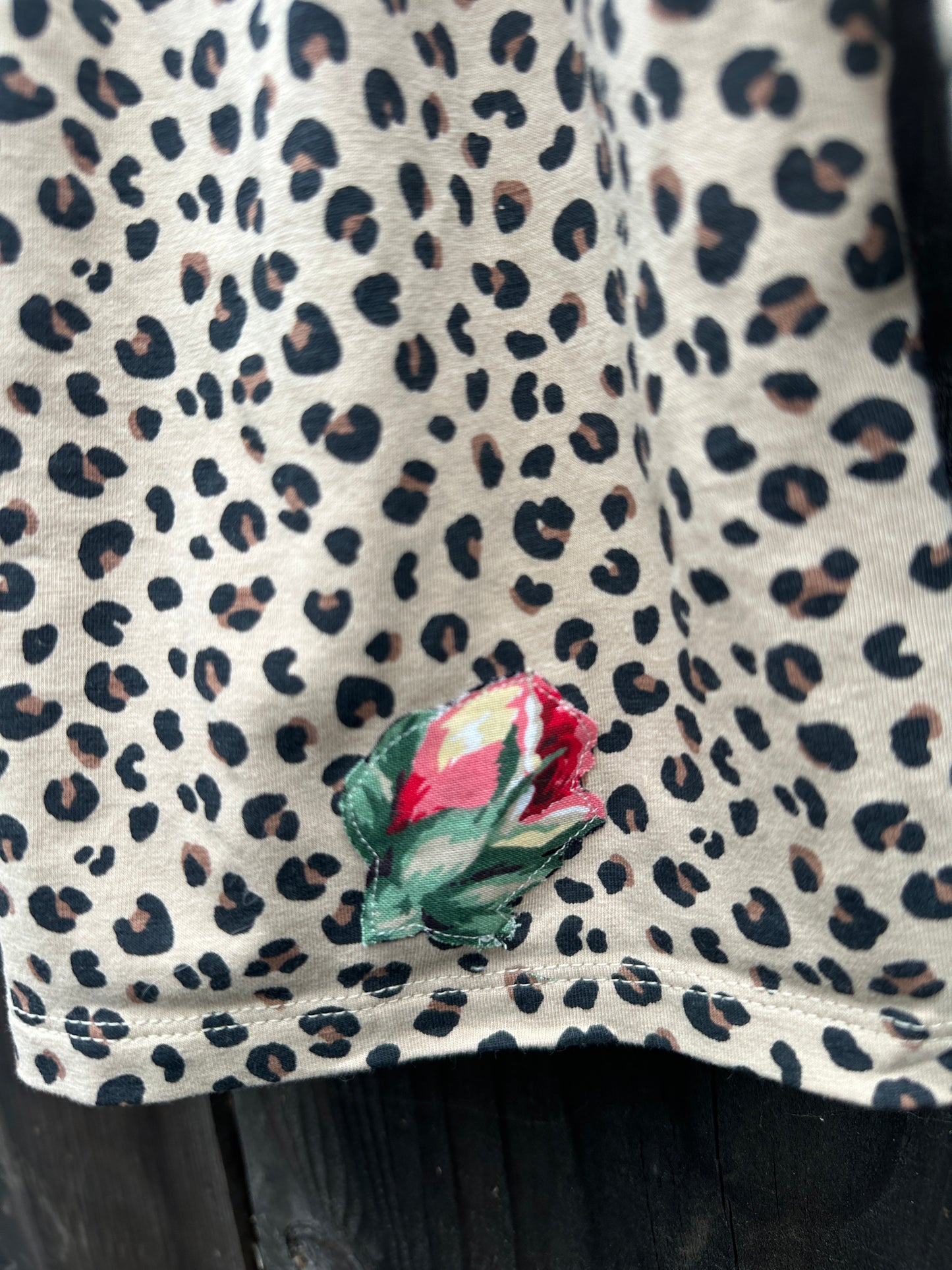 Bronc & Roses Leopard Dress, Size 2T