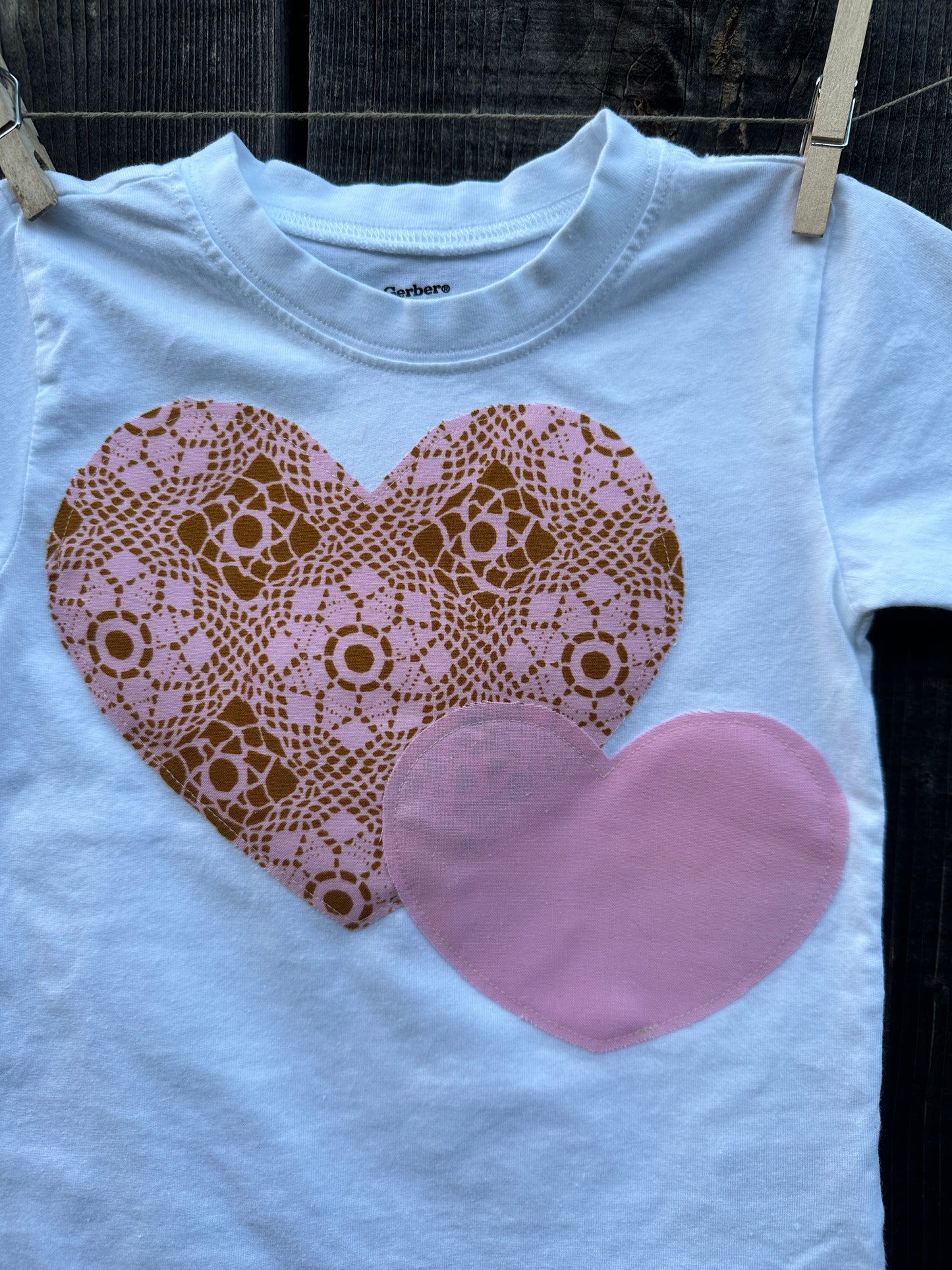 Sweethearts Tee on White, Size 3T