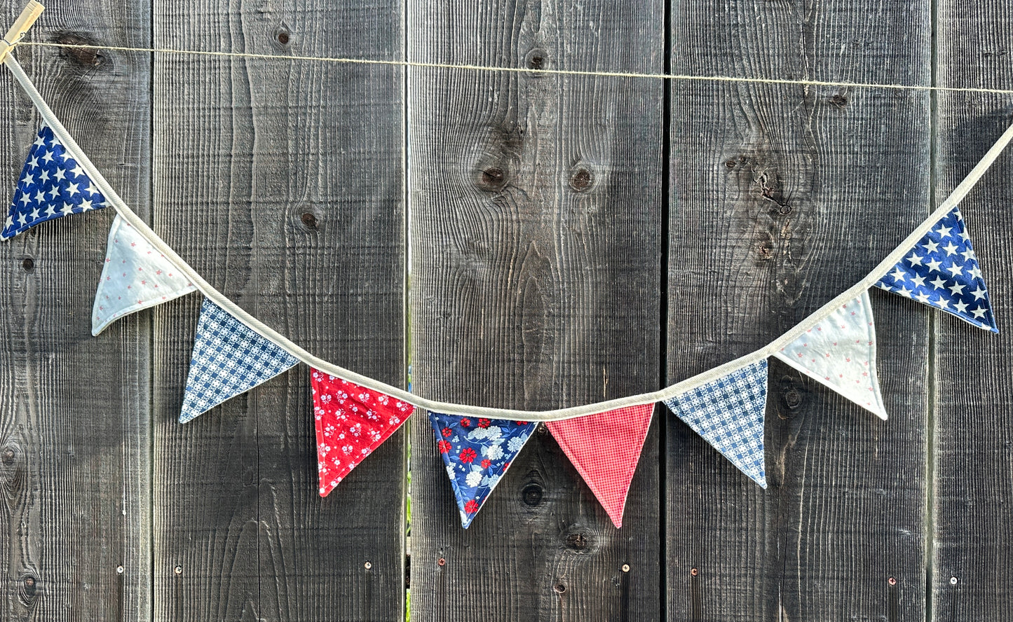 Patriotic Bunting Garland, 6 ft., 6 Pattern Options!