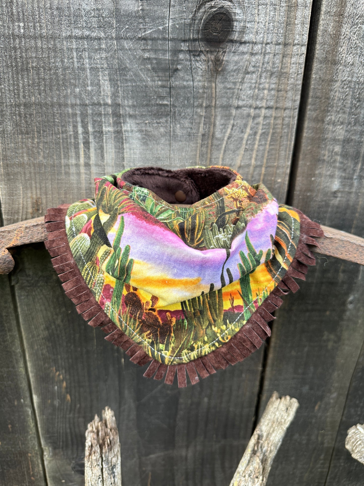 Desert Sunrise Bib/Burp Cloth Set