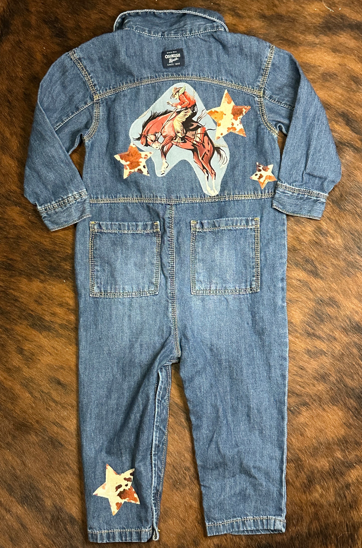 Shoot for the Stars, Cowboy: Denim Jumpsuit, Size 24 mons.