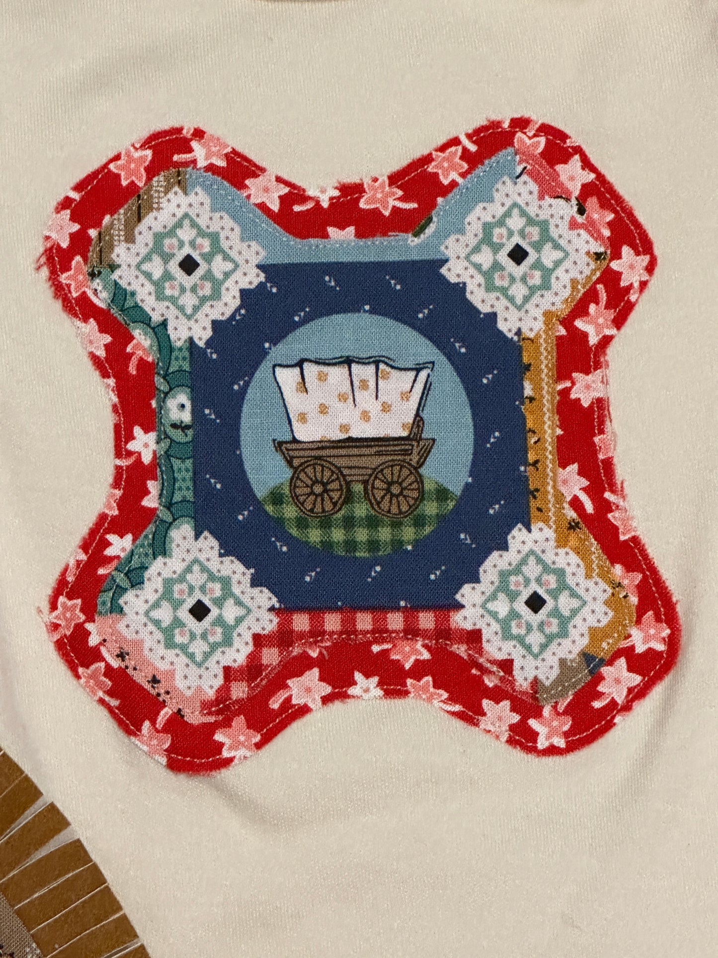 Frontier Bib, Burp Cloth & Onesie Set, Size 3-6 mons.