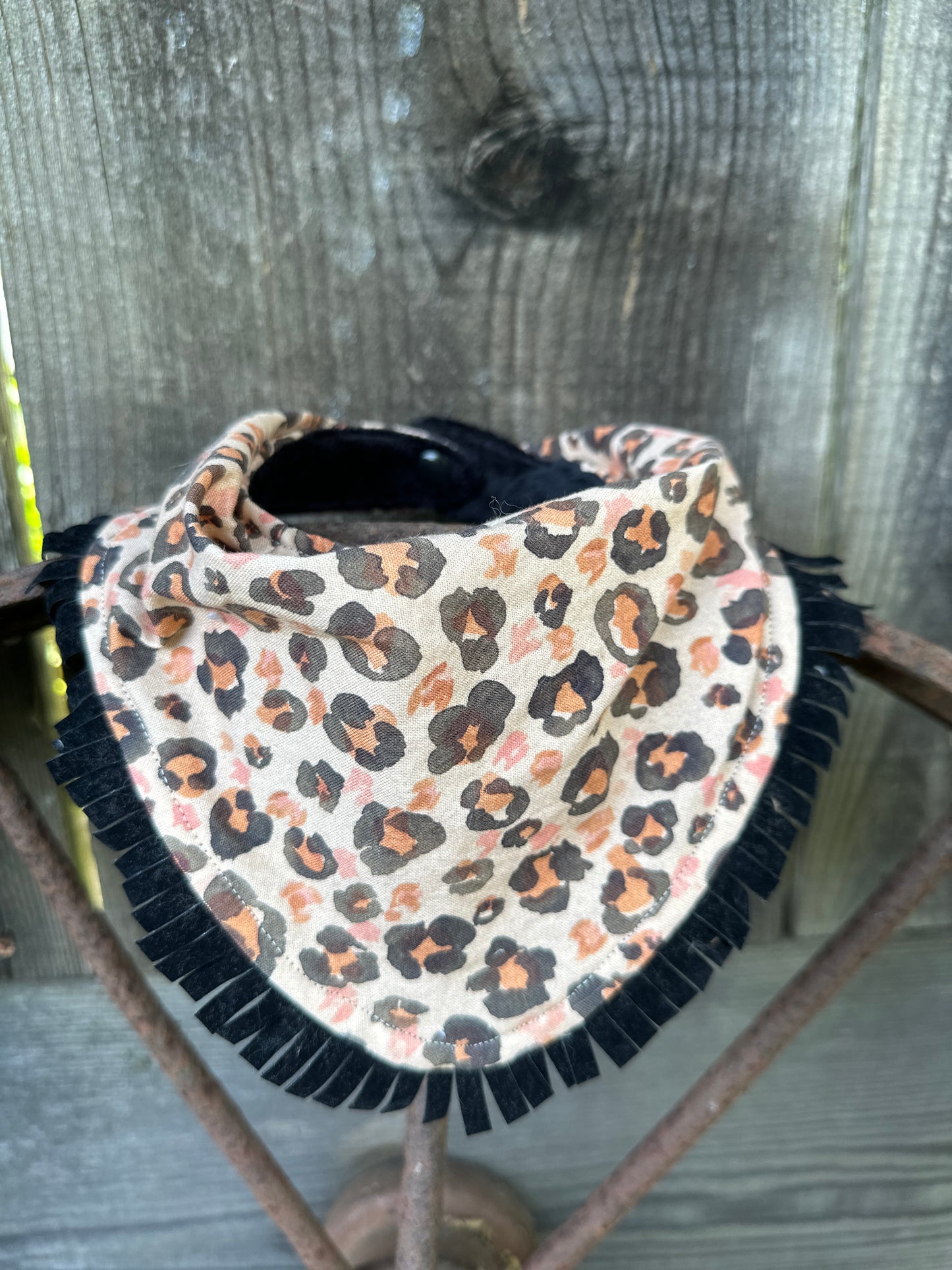 Modern Leopard Buckaroo Baby Bib