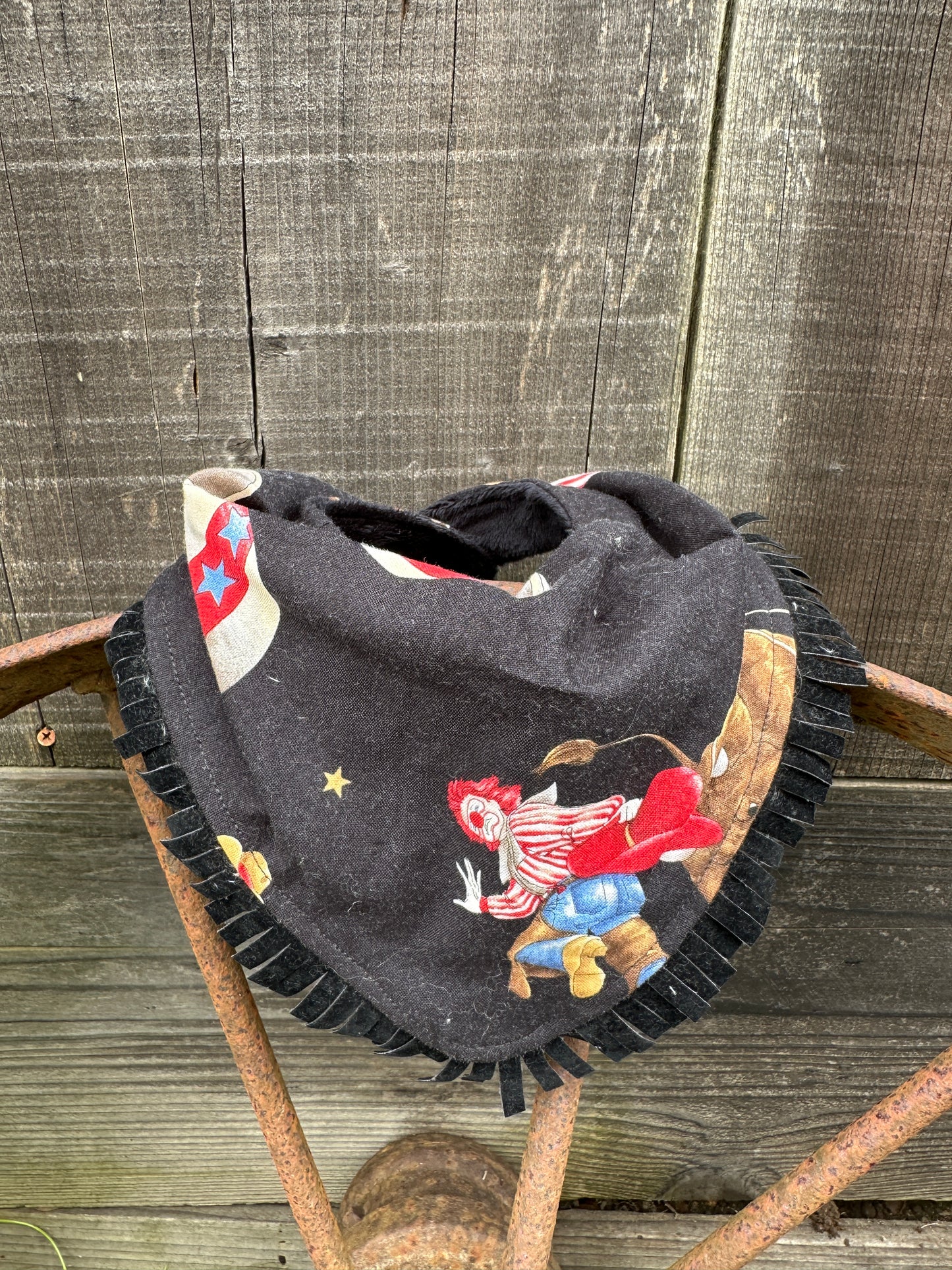 Rodeo Clown Bib/Burp Cloth Set