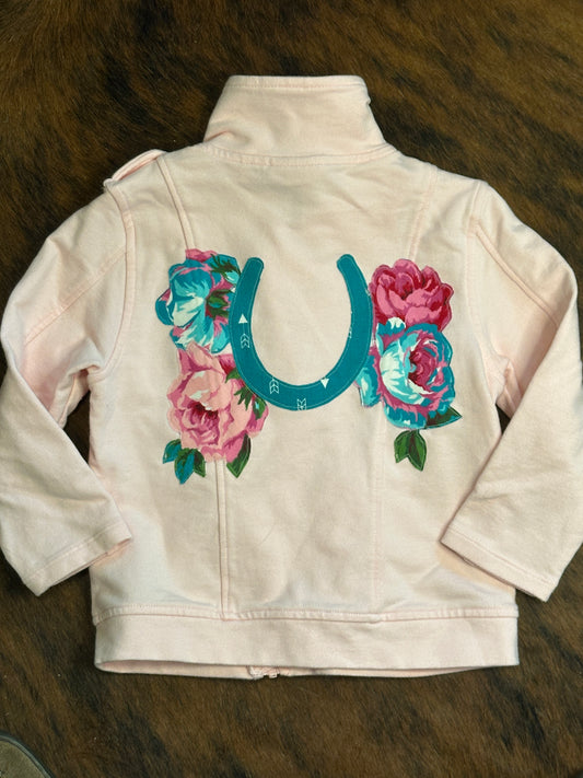 Light Pink Motorcycle Jacket, Size 18-24 mons.