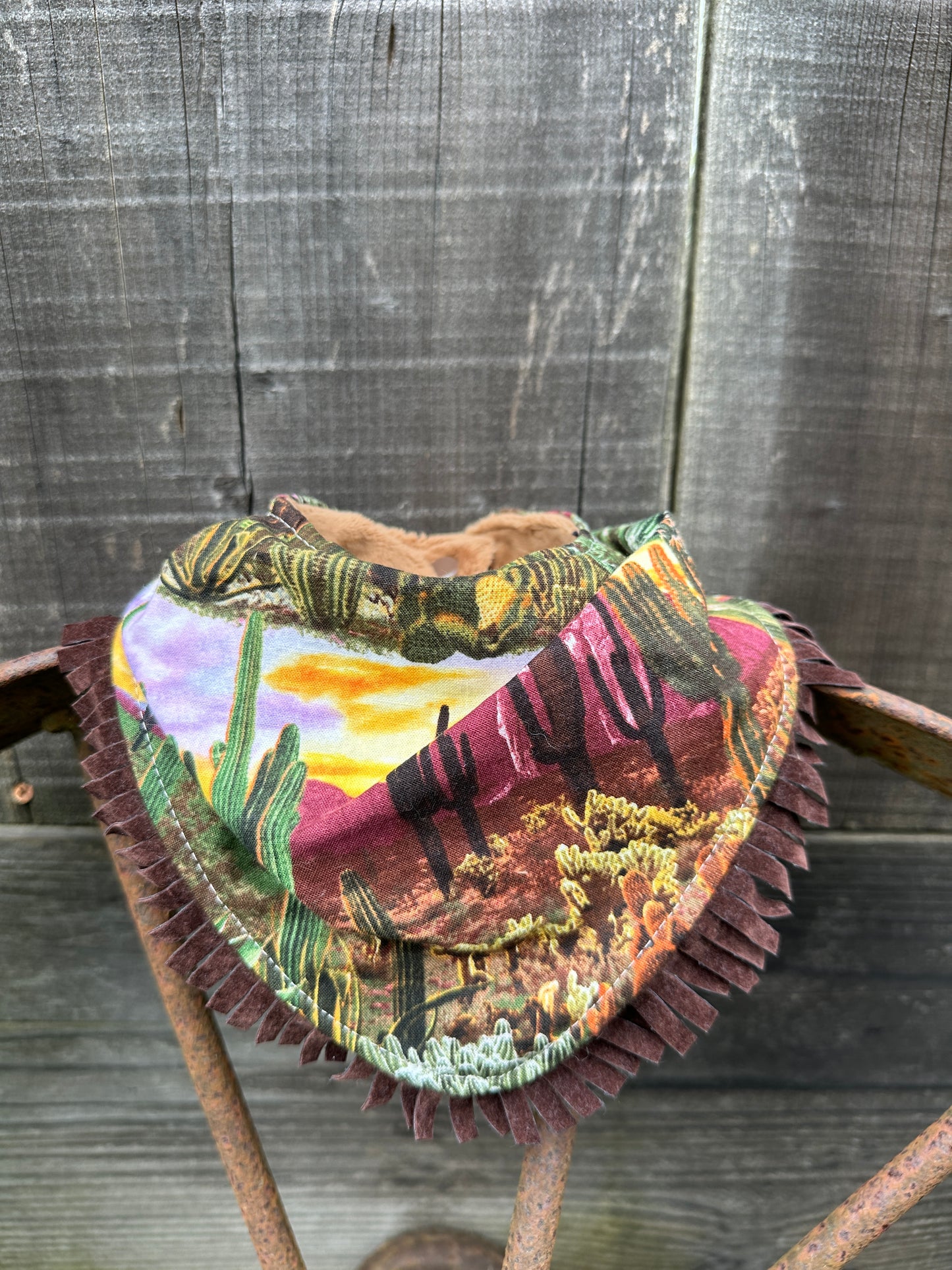 Desert Sunrise Buckaroo Baby Bib