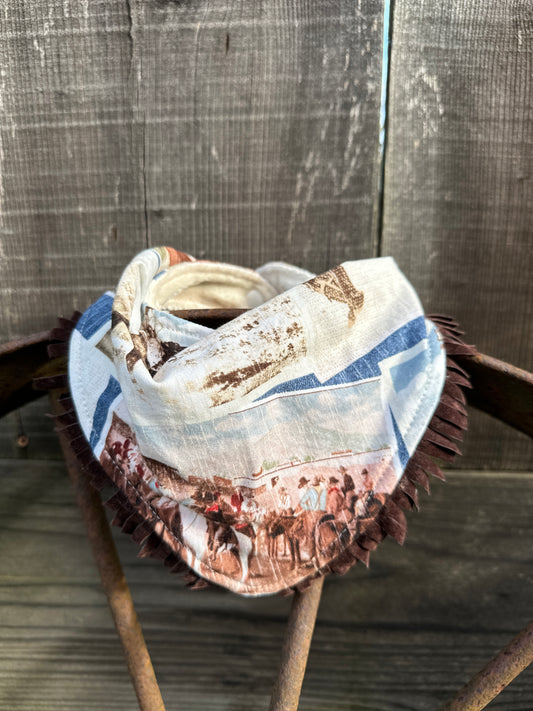 Wild West Pendleton Round Up Buckaroo Baby Bib