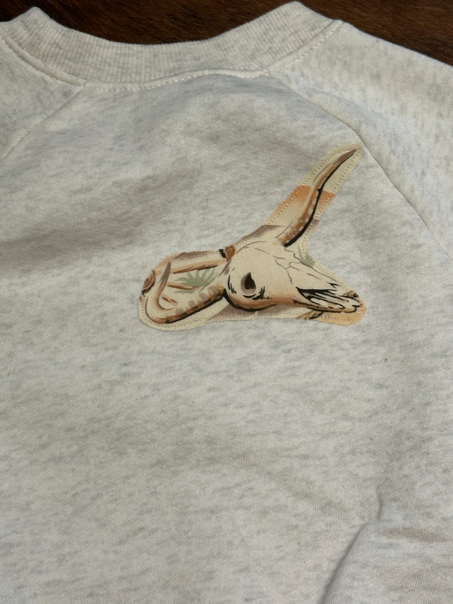 Roundup Sweatshirt Romper, Size 12-18 mons.