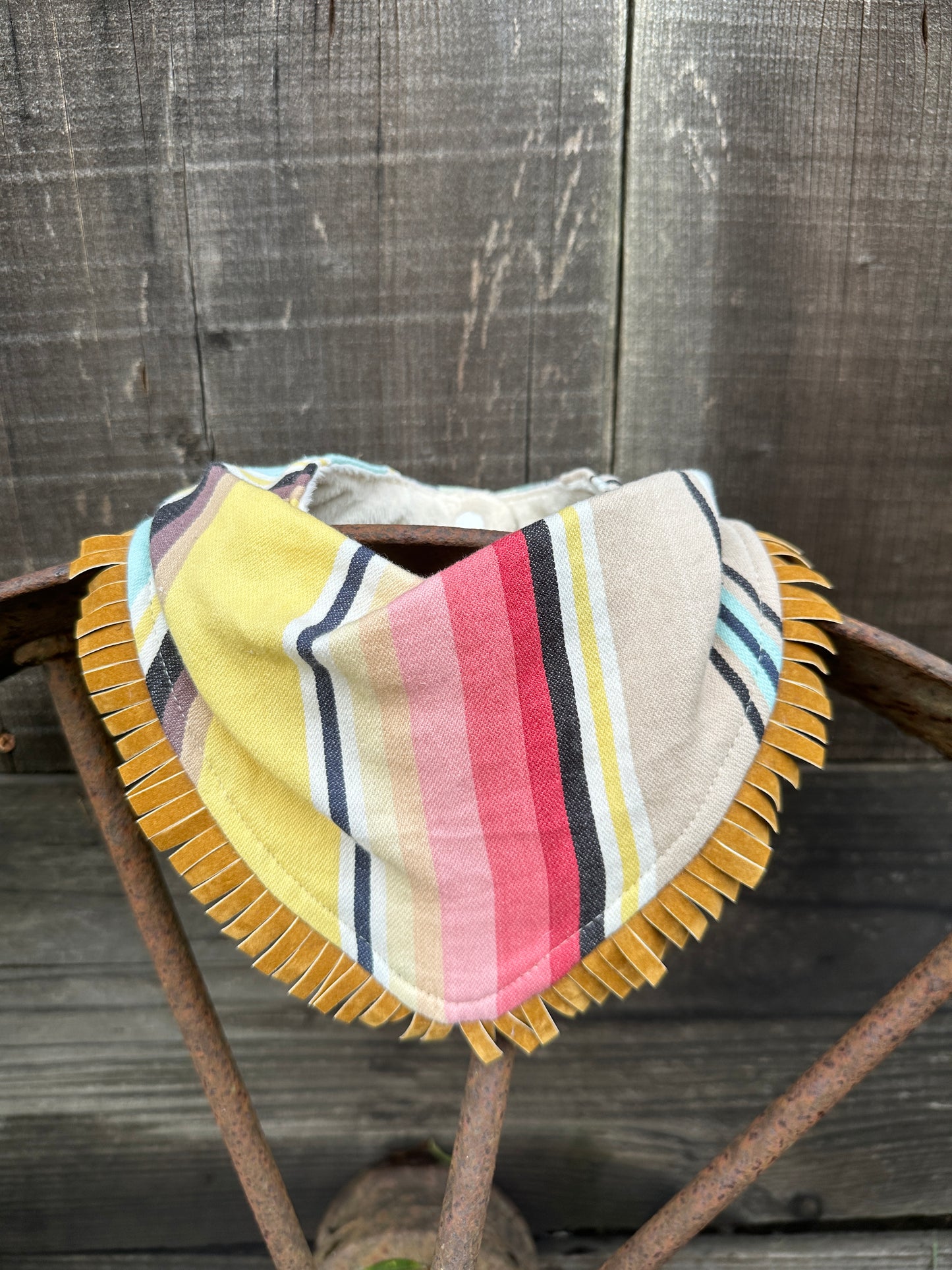 Neutral Serape Buckaroo Baby Bib