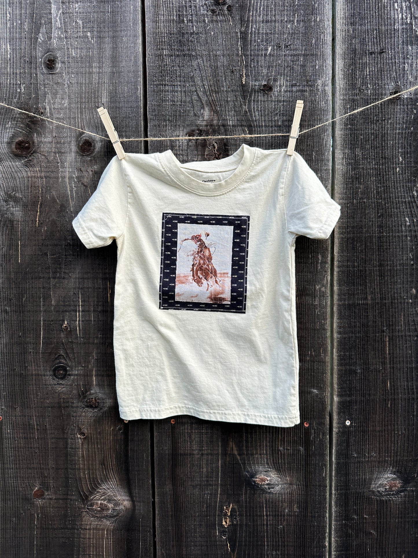 Wild West Bronc on Arrows Tee, Size 5T