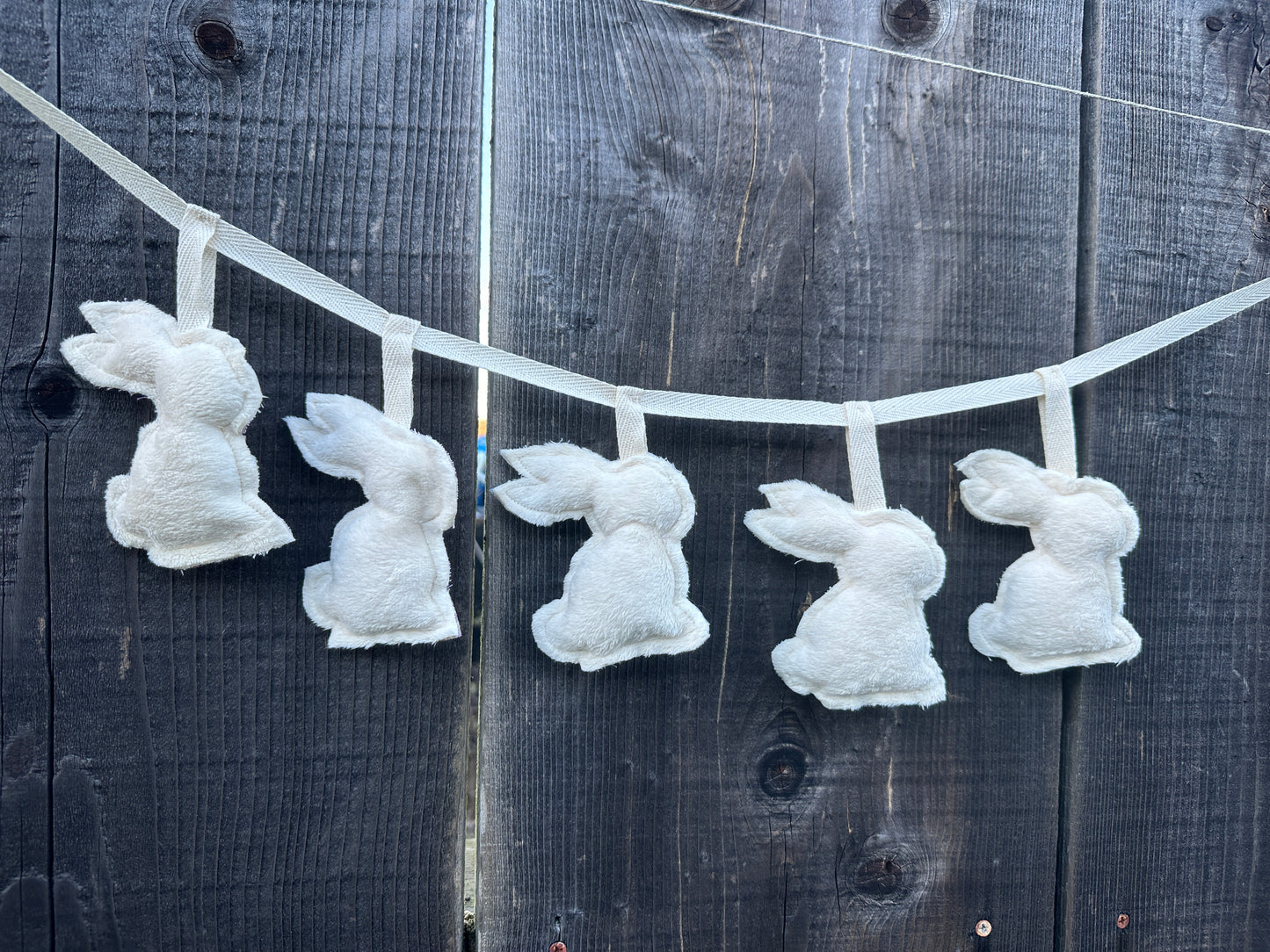 Floral Gradient Spring Bunny Garland, 6 ft.