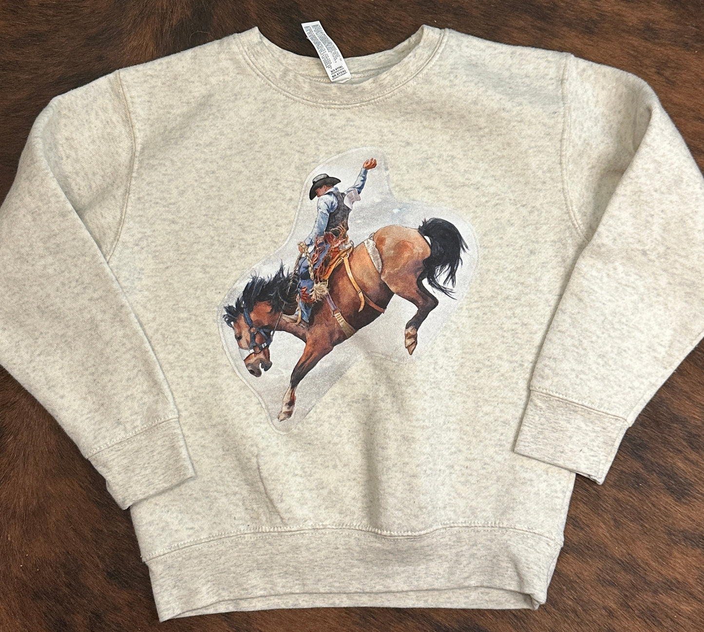Saddle Bronc Rider Sweatshirt, Size 5/6T