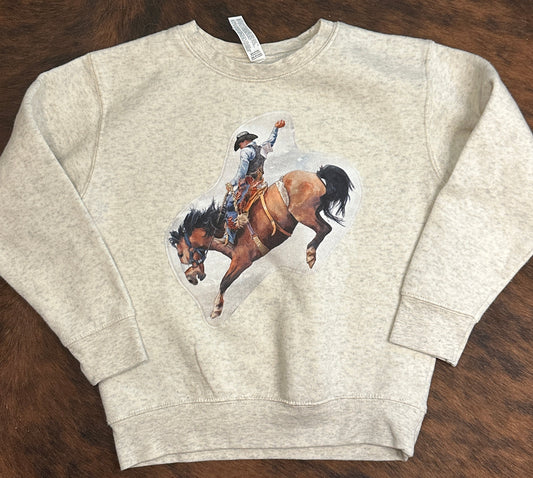 Saddle Bronc Rider Sweatshirt, Size 5/6T