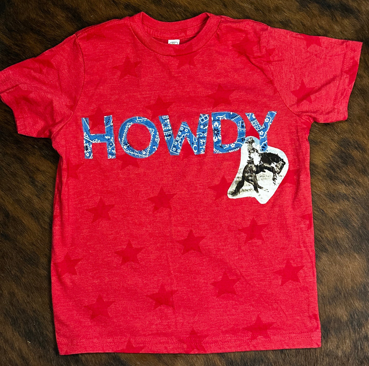 Bandana HOWDY Tee, Size 5/6T