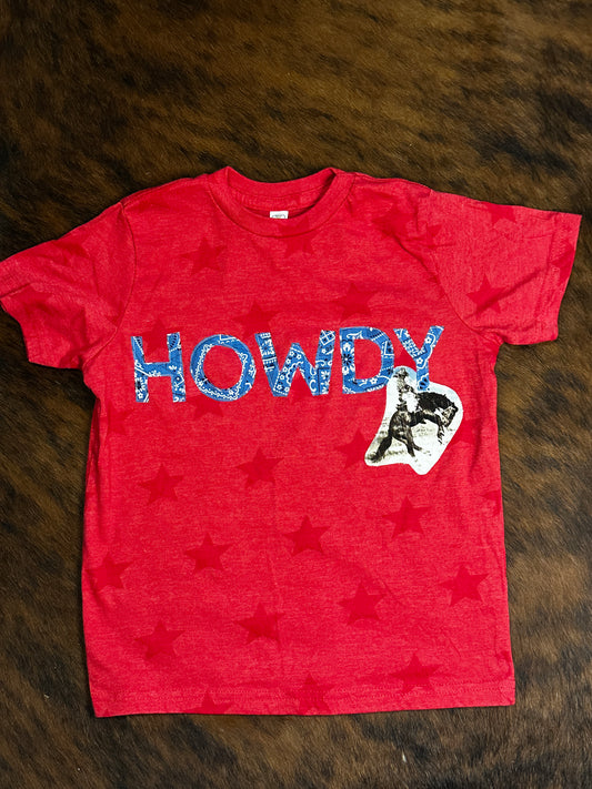Bandana HOWDY Tee, Size 5/6T