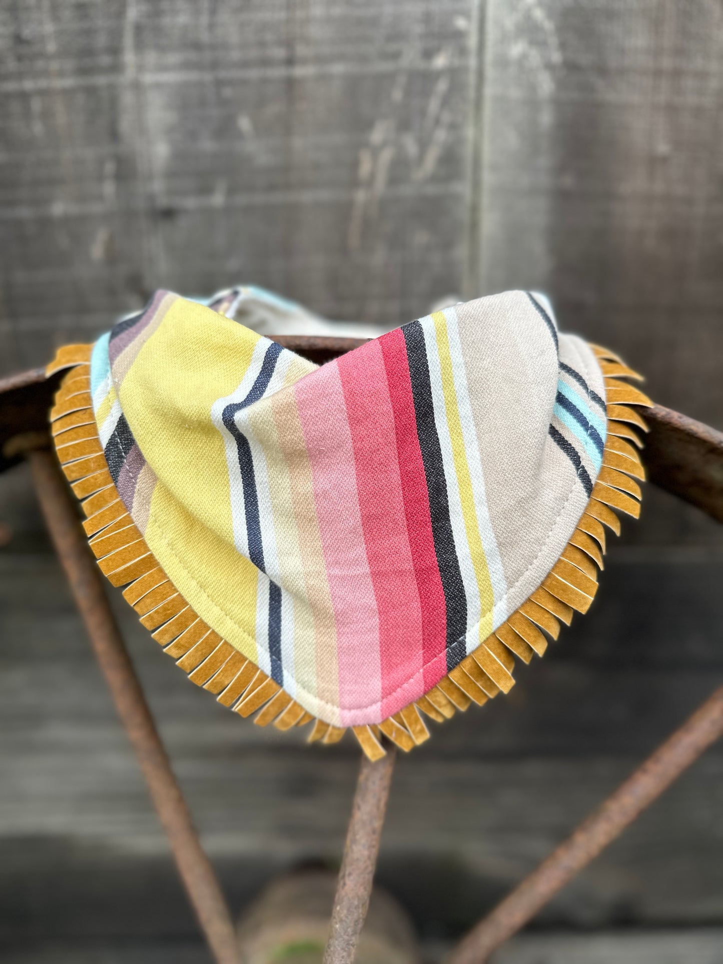 Neutral Serape Buckaroo Baby Bib