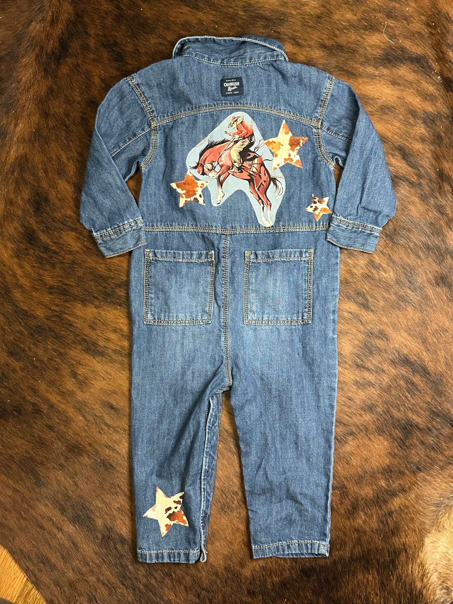 Shoot for the Stars, Cowboy: Denim Jumpsuit, Size 24 mons.