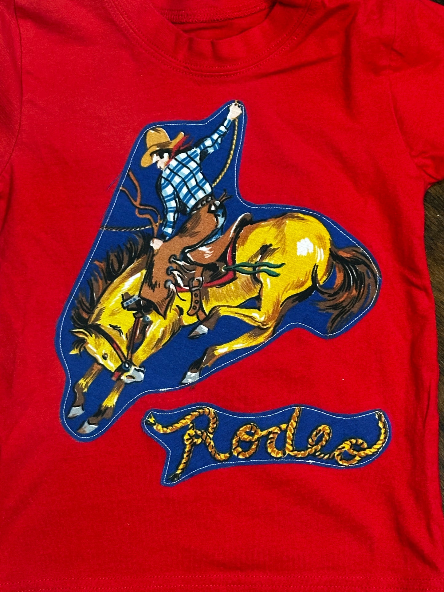 Red Rodeo Tee, Size 3T