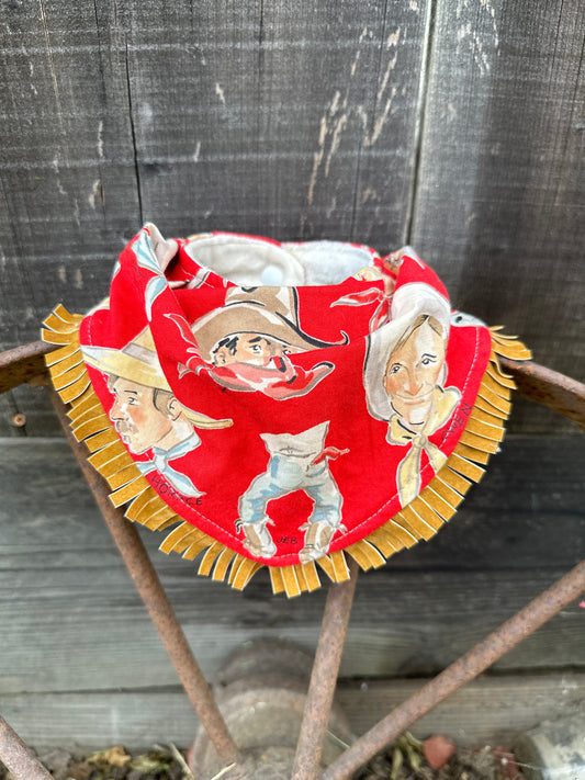 Cowboy Jeb Red Bandana Buckaroo Baby Bib