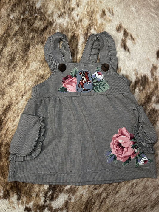 Ruffle Overall Dress, Size 3-6 mons, 2 variations