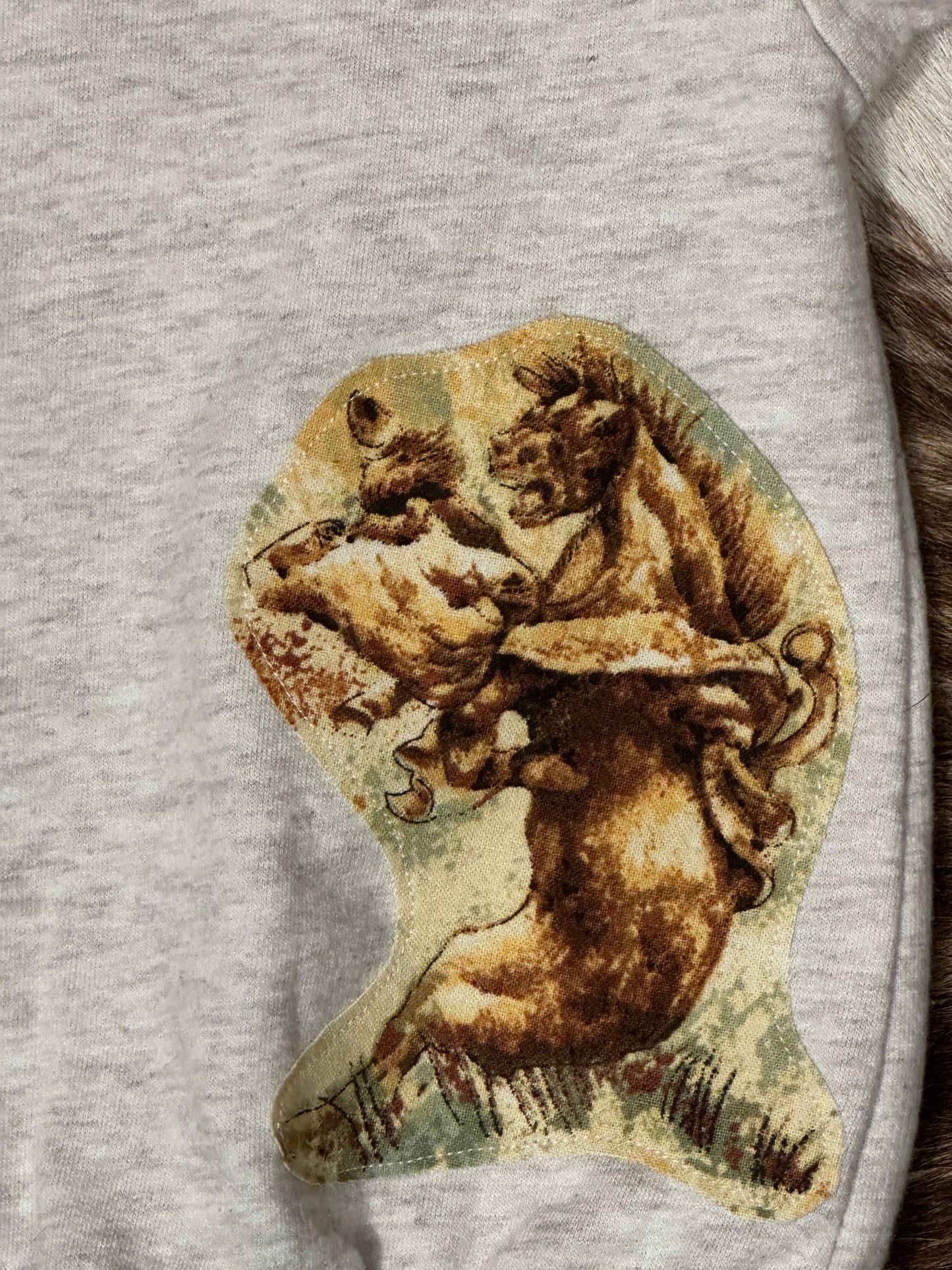 Holding On Sweatshirt in Heather Gray, Size 12 mons.