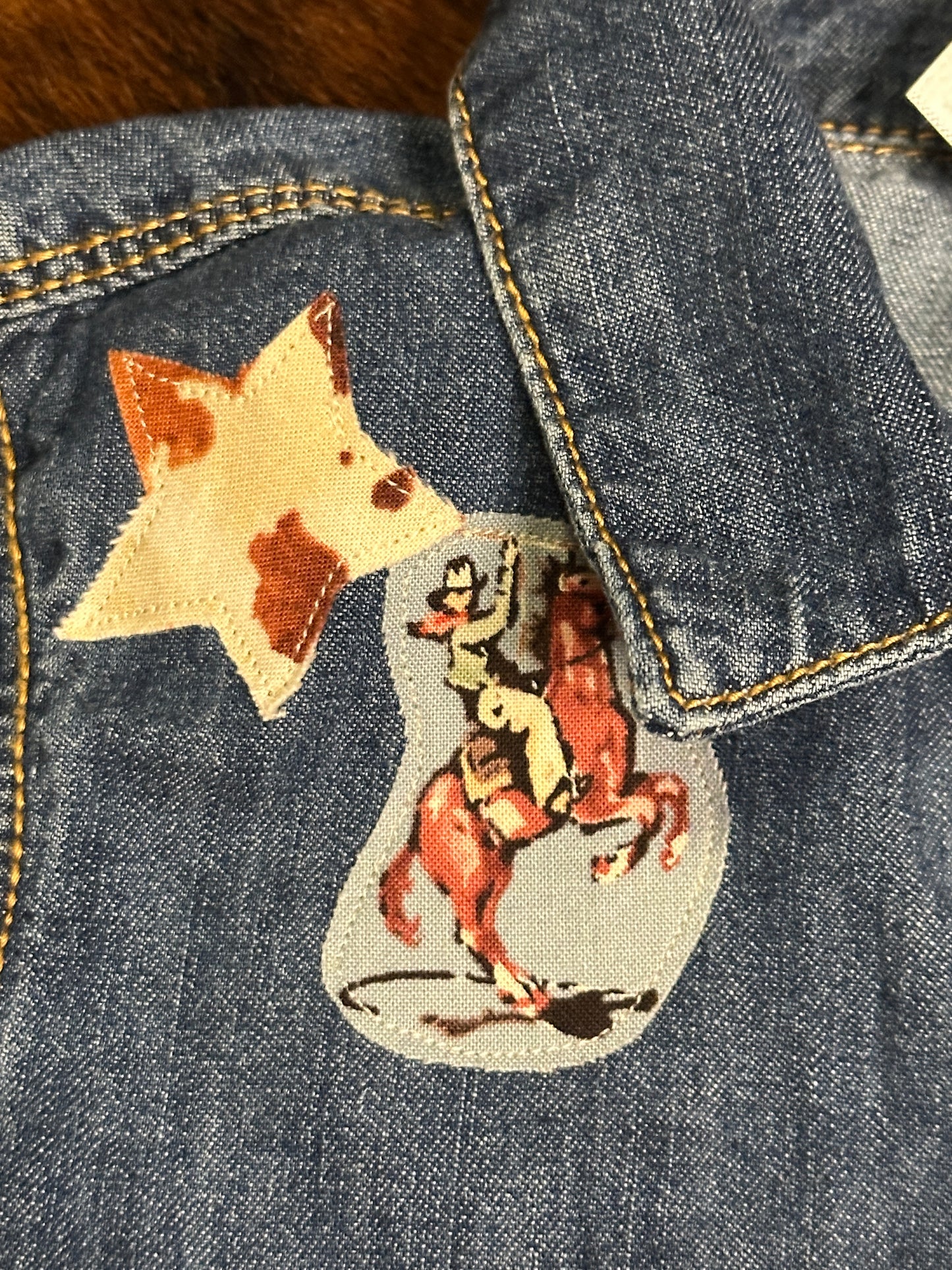 Shoot for the Stars, Cowboy: Denim Jumpsuit, Size 24 mons.