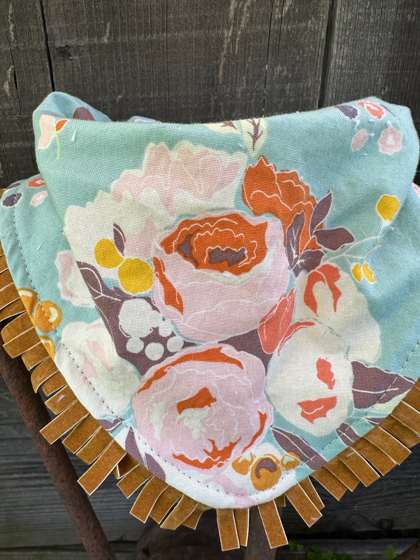 Spring Rose Bouquet Buckaroo Baby Bib