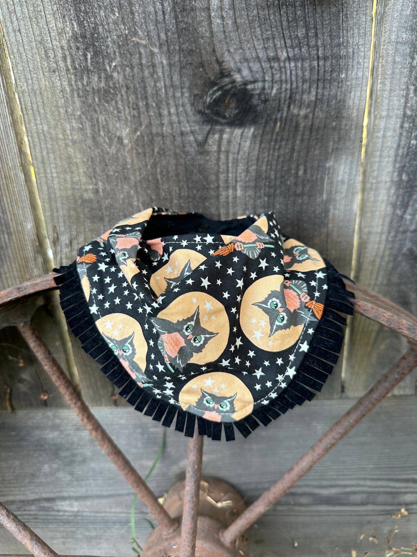 Halloween Moonlit Owls Buckaroo Baby Bib