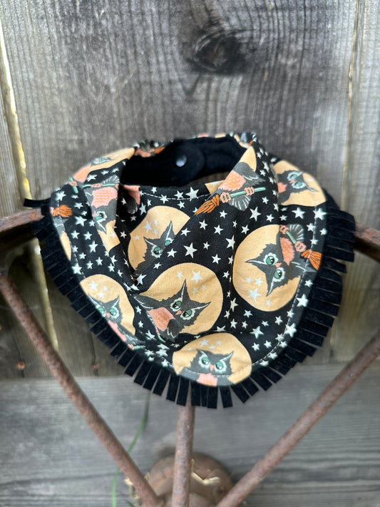 Halloween Moonlit Owls Buckaroo Baby Bib