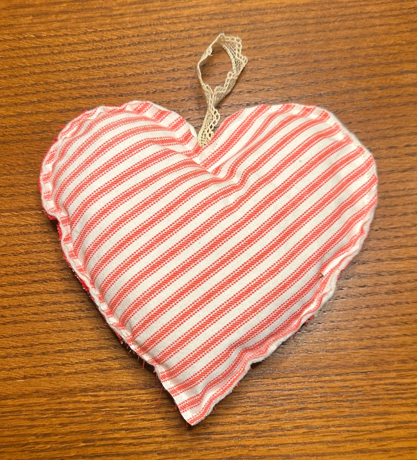 Valentine's Red Cowboy Heart with Hanger