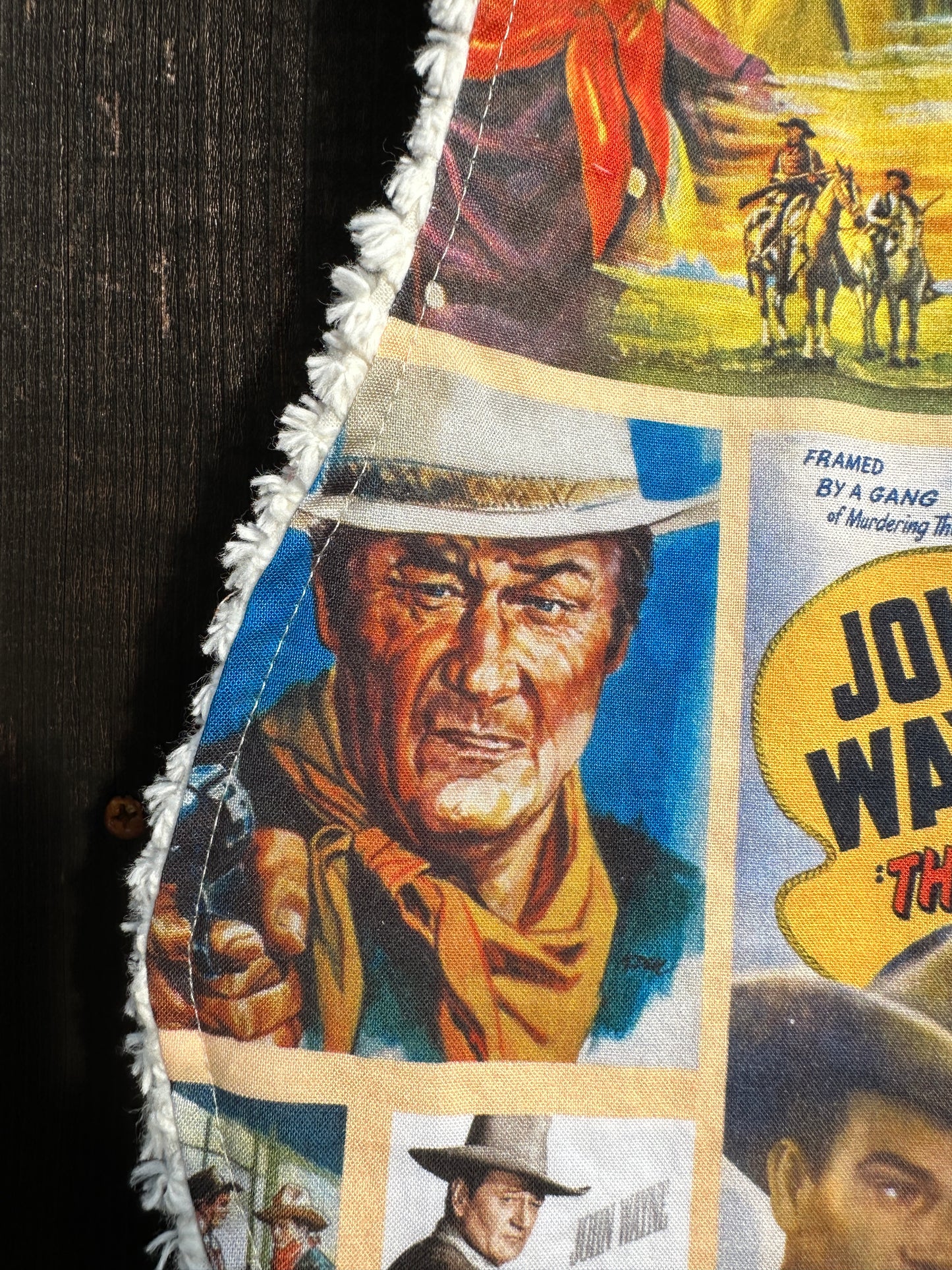 John Wayne Movie Posters Bib and Burp Cloth Set