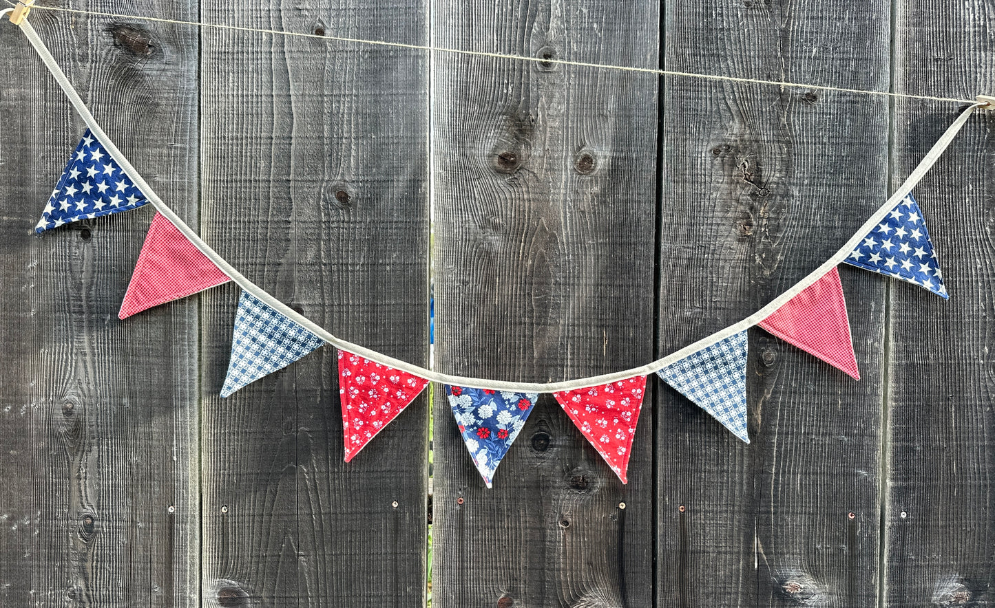 Patriotic Bunting Garland, 6 ft., 6 Pattern Options!