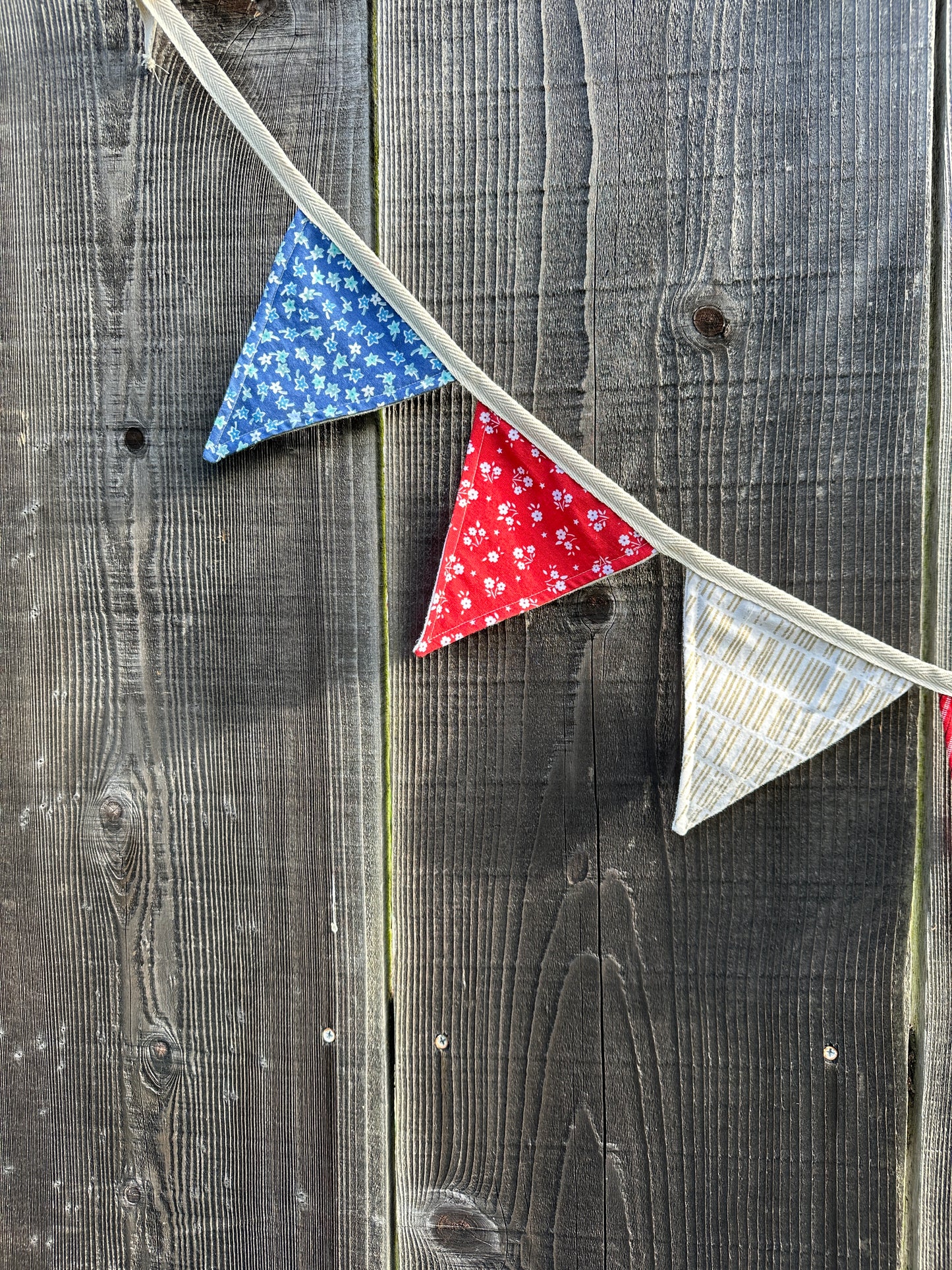 Patriotic Bunting Garland, 6 ft., 6 Pattern Options!