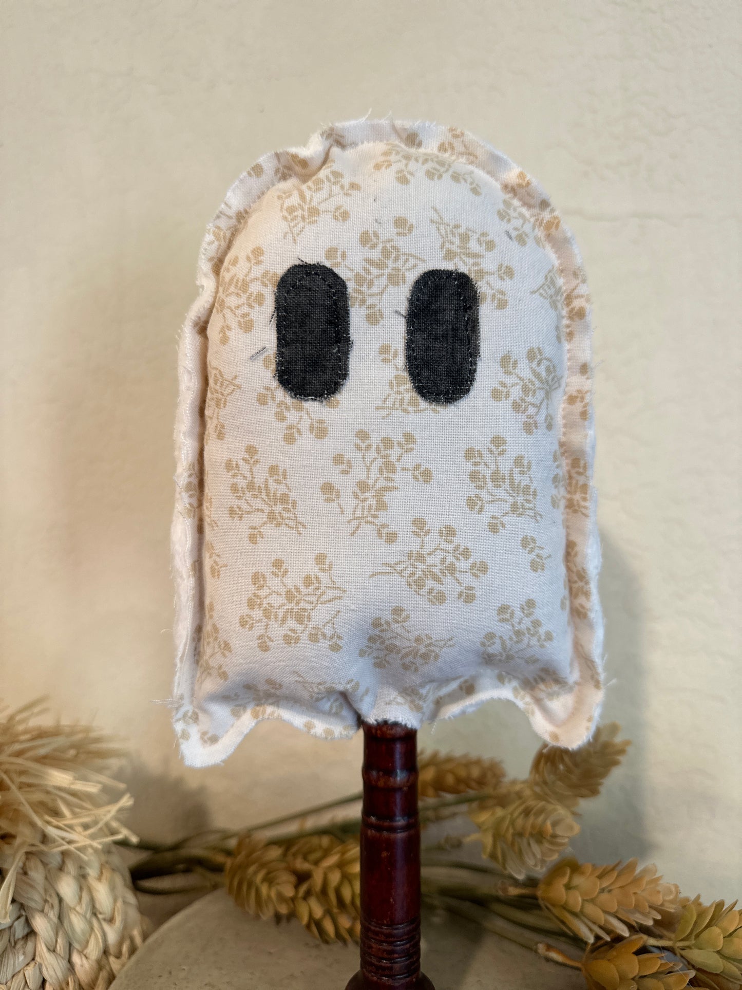 Friendly Ghost on Vintage Dowel