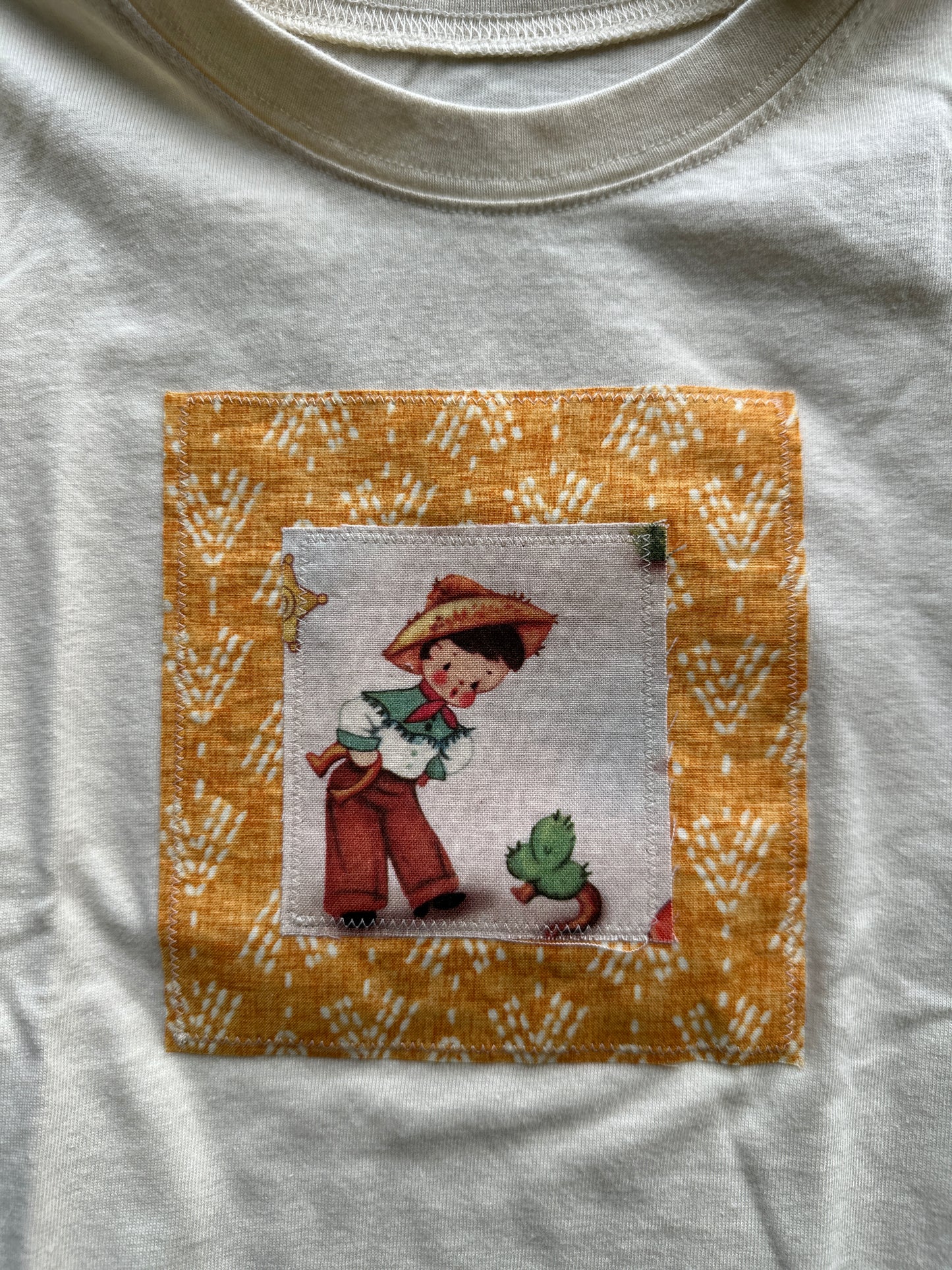 Vintage Cowboy on Teepees Tee, Size 5T