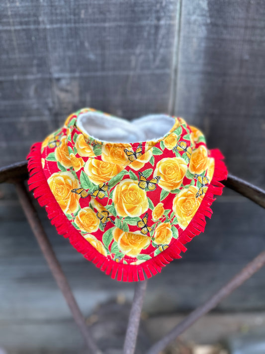 Yellow Rose of Texas Bandana Bib