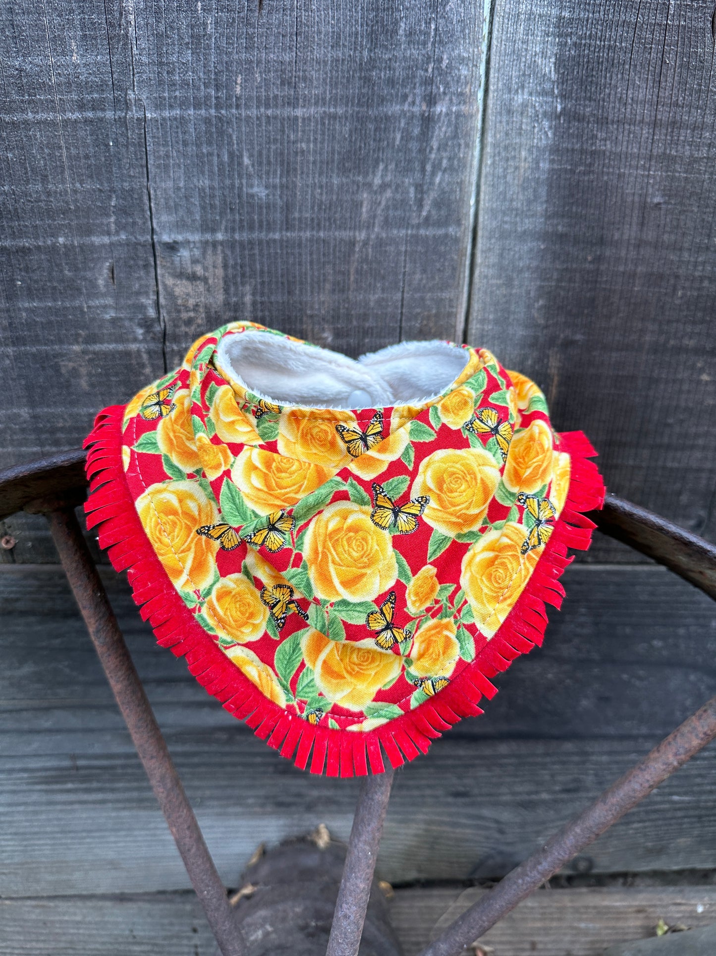 Yellow Rose of Texas Bandana Bib