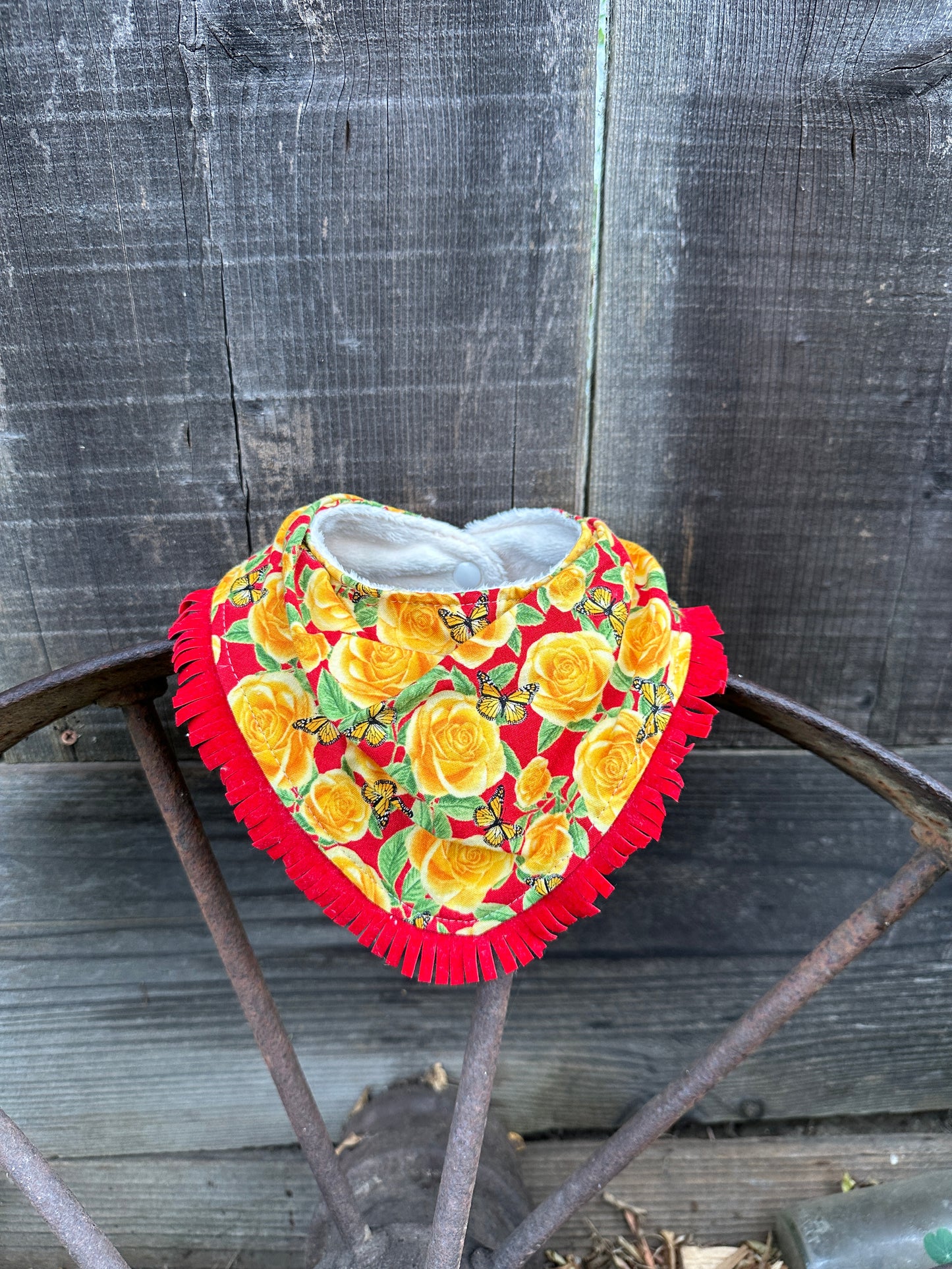 Yellow Rose of Texas Bandana Bib