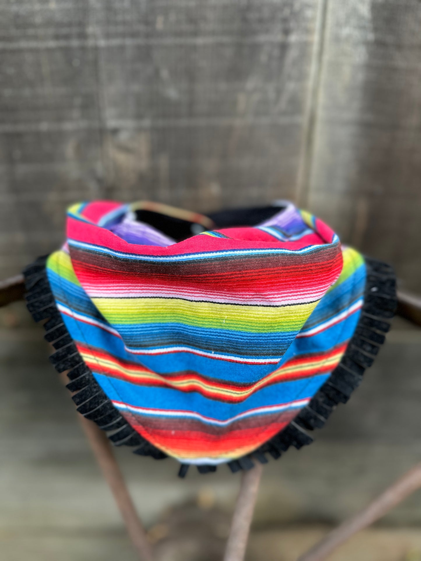 Bright Serape Buckaroo Baby Bib