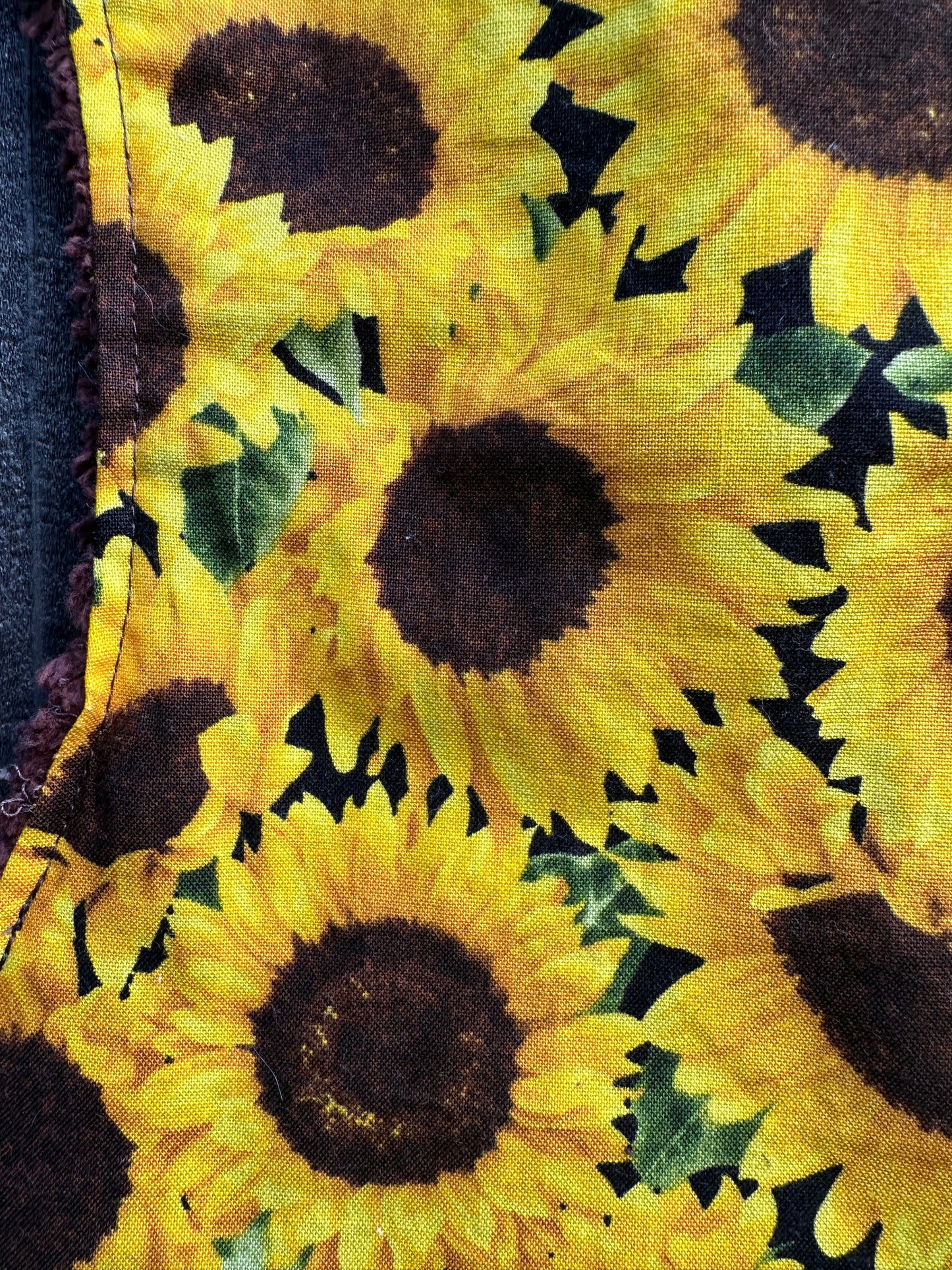 Sunflower Bib & Burp Cloth Set