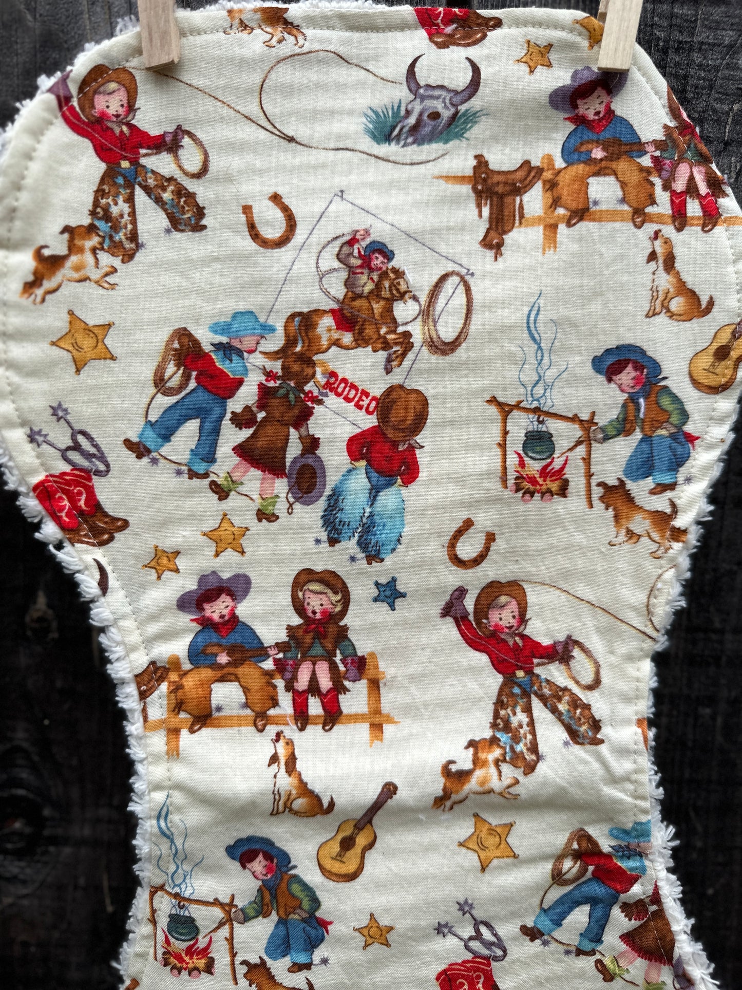 Cowkids, Cowhide and Red Bandana Buckaroo Baby Bibs BUNDLE