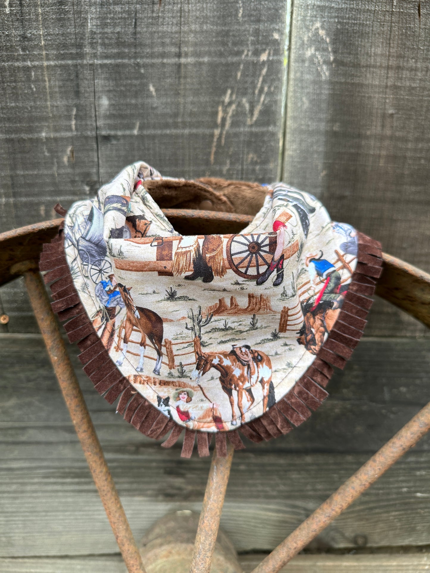 Cowgirl Scenes Buckaroo Baby Bibs Bandana Bib