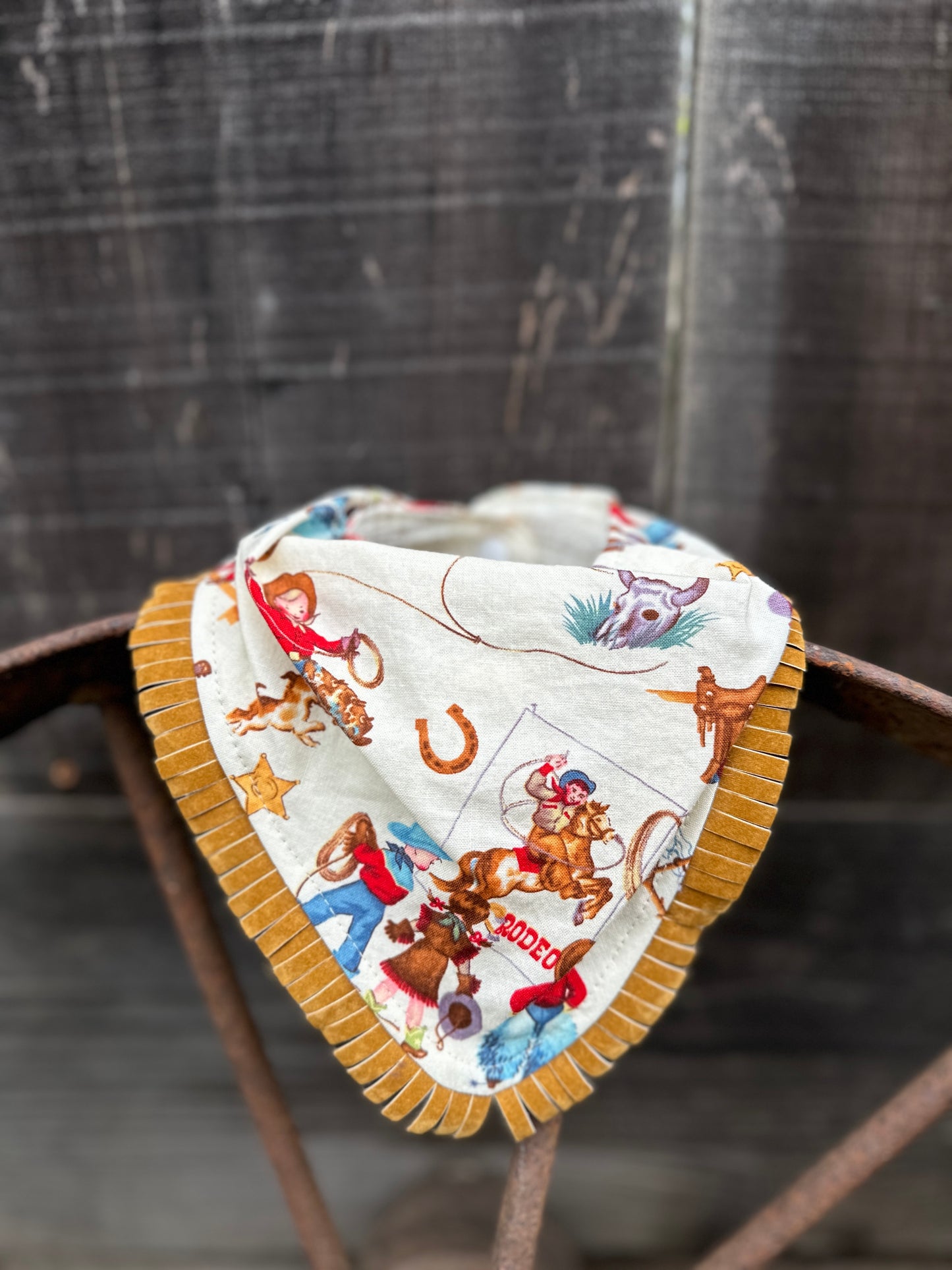 Cowkids, Cowhide and Red Bandana Buckaroo Baby Bibs BUNDLE