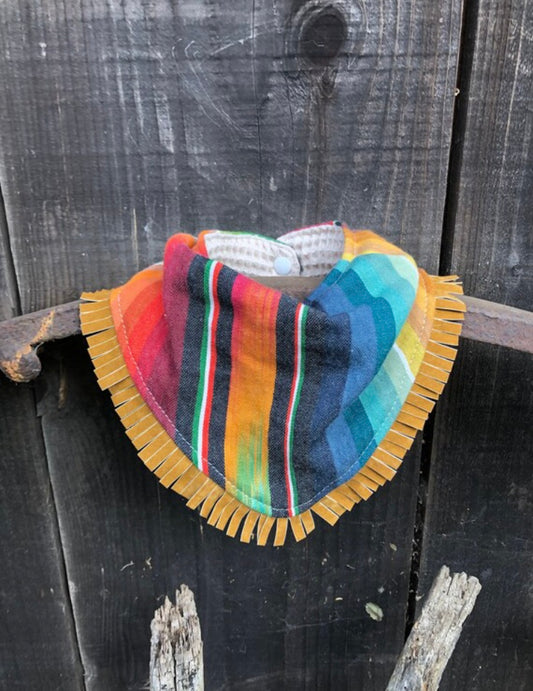 Classic Multi-Colored Serape Bandana Bib